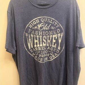 Hybrid & Company Vintage Blue Whiskey Graphic Tee